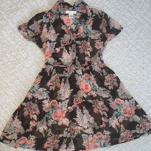 Urban Outfitters sheer black floral dress